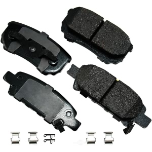 Akebono Pro-ACT™ Ultra-Premium Ceramic Rear Disc Brake Pads for 2017 Jeep Patriot - ACT1037A