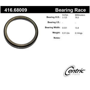 Centric Premium™ Rear Outer Wheel Bearing Race for 1990 Jaguar XJS - 416.68009