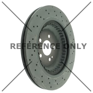 Centric Premium™ OE Style Drilled Brake Rotor for 2016 Mercedes-Benz S550 - 128.35153