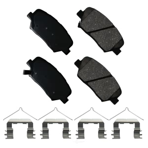 Akebono Pro-ACT™ Ultra-Premium Ceramic Front Disc Brake Pads for 2015 Kia Sorento - ACT1815