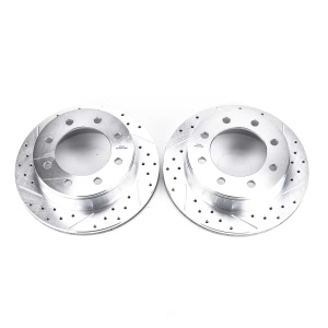 Power Stop PowerStop Evolution Performance Drilled, Slotted& Plated Brake Rotor Pair for 2018 Chevrolet Express 2500 - AR8644XPR