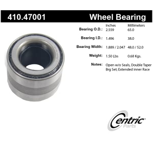 Centric Premium™ Rear Passenger Side Wheel Bearing and Race Set for Saab 9-2X - 410.47001