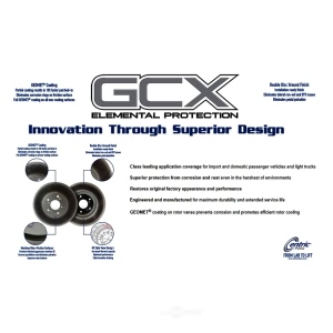 Centric GCX Plain 1-Piece Front Brake Rotor for 1998 Oldsmobile Bravada - 320.66038