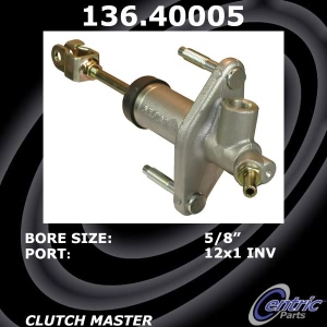 Centric Premium Clutch Master Cylinder for 1993 Acura Legend - 136.40005