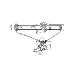 TYC TYC Power Window Motor and Regulator Assembly for Honda Fit - 660055