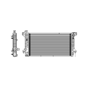 TYC Engine Coolant Radiator for 2013 Lincoln Navigator - 13099