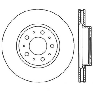 Centric GCX Rotor With Full Coating And High Carbon Content for Volvo 850 - 320.39019H