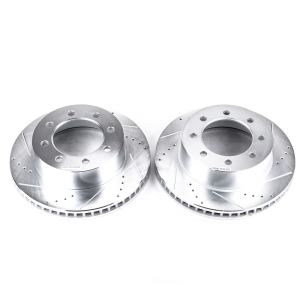 Power Stop PowerStop Evolution Performance Drilled, Slotted& Plated Brake Rotor Pair for 2006 Dodge Ram 2500 - AR8771XPR
