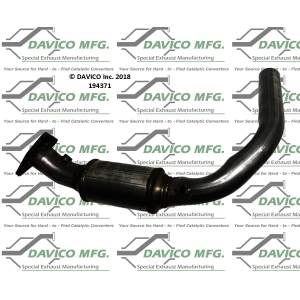 Davico Direct Fit Catalytic Converter and Pipe Assembly for 2013 Chevrolet Avalanche - 194371