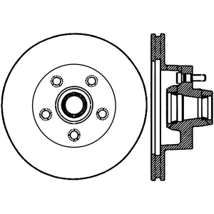 Centric Premium™ Brake Rotor for American Motors - 120.63019