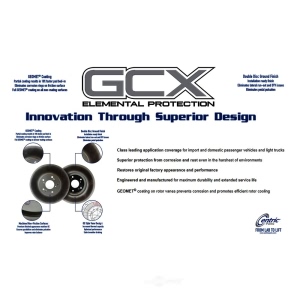 Centric GCX Rotor With Partial Coating for 1997 Ford Mustang - 320.61041