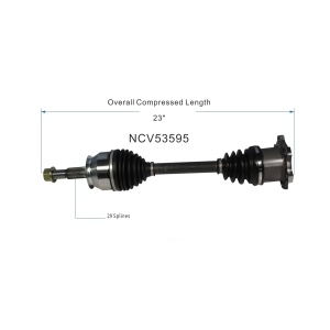 GSP North America Front Passenger Side CV Axle Assembly for Nissan Armada - NCV53595