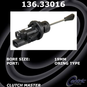 Centric Premium Clutch Master Cylinder for 2012 Audi S4 - 136.33016
