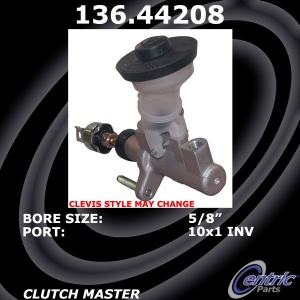 Centric Premium Clutch Master Cylinder for 1999 Toyota Corolla - 136.44208