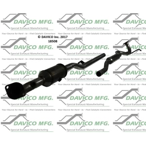 Davico Direct Fit Catalytic Converter and Pipe Assembly for 2012 Mitsubishi Outlander Sport - 18508