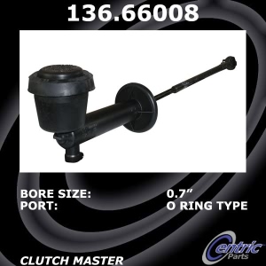 Centric Premium Clutch Master Cylinder for Chevrolet P30 - 136.66008