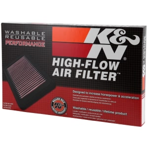 K&N 33 Series Panel Red Air Filter （12.438" L x 9.813" W x 1.188" H) for 2020 Chevrolet Tahoe - 33-2129