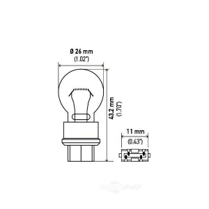 Hella Long Life Series Incandescent Miniature Light Bulb for 2013 Ford E-350 Super Duty - 4157LL