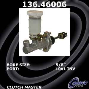 Centric Premium Clutch Master Cylinder for 1994 Dodge Stealth - 136.46006