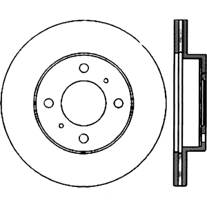 Centric Gcx Brake Rotor for Plymouth Colt - 320.46043