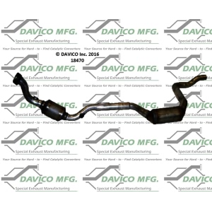 Davico Direct Fit Catalytic Converter and Pipe Assembly for 2004 Mercedes-Benz ML350 - 18470