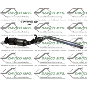 Davico Direct Fit Catalytic Converter and Pipe Assembly for 2003 Audi A4 Quattro - 18420