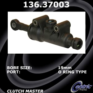 Centric Premium Clutch Master Cylinder for 2010 Porsche Boxster - 136.37003