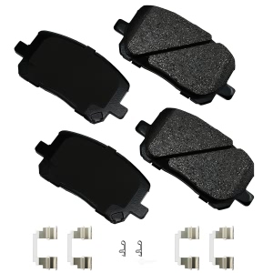 Akebono Pro-ACT™ Ultra-Premium Ceramic Front Disc Brake Pads for 2004 Toyota Corolla - ACT923A