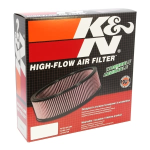 K&N E Series Round Red Air Filter （9.813" ID x 11.875" OD x 3.438" H) for Chevrolet R10 Suburban - E-1500