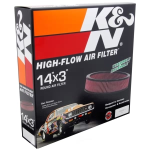 K&N E Series Round Red Air Filter （12" ID x 14" OD x 3.063" H) - E-1650