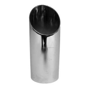 Walker Steel Round Angle Cut Clamp On Chrome Exhaust Tip for Ford - 36514