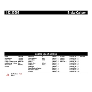 Centric Posi Quiet™ Loaded Brake Caliper for Audi RS4 - 142.33096
