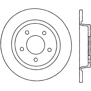 Centric Premium™ Brake Rotor for 2013 Mazda 3 - 125.45067