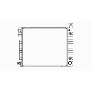 TYC Engine Coolant Radiator for 1988 GMC K1500 - 434