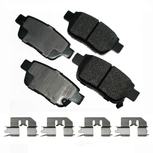 Akebono Pro-ACT™ Ultra-Premium Ceramic Rear Disc Brake Pads for 2010 Acura TL - ACT1103