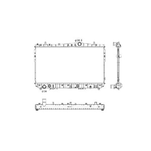 TYC Engine Coolant Radiator for Suzuki - 2788