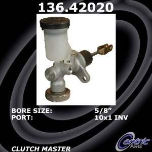 Centric Premium Clutch Master Cylinder for 1998 Nissan Frontier - 136.42020