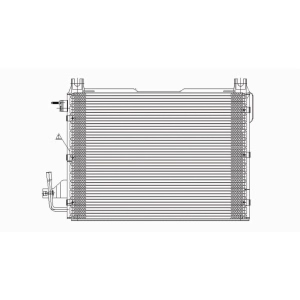 TYC A C Condenser for 2000 Dodge Ram 3500 - 3016