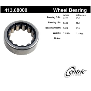 Centric Premium™ Rear Passenger Side Wheel Bearing for 2000 Dodge Ram 2500 - 413.68000