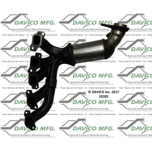 Davico Exhaust Manifold with Integrated Catalytic Converter for 2008 Hummer H3 - 19282