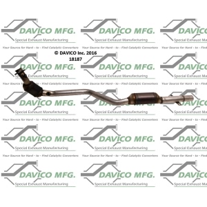 Davico Direct Fit Catalytic Converter and Pipe Assembly for 2000 Mercedes-Benz SL500 - 18187