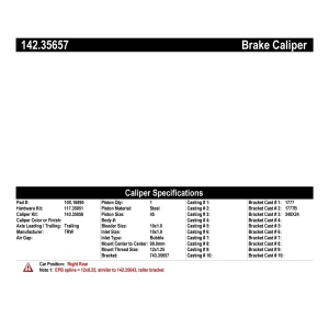 Centric Posi Quiet™ Loaded Brake Caliper for 2014 Mercedes-Benz S550 - 142.35657