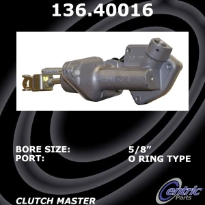 Centric Premium Clutch Master Cylinder for 2009 Acura TSX - 136.40016