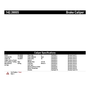 Centric Posi Quiet™ Loaded Brake Caliper for 1985 Volvo 245 - 142.39005