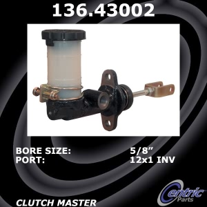 Centric Premium Clutch Master Cylinder for 1988 Isuzu Trooper - 136.43002