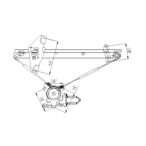 TYC Power Window Motor And Regulator Assembly - 660192