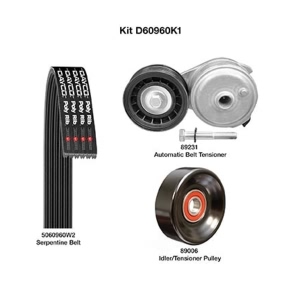 Dayco Demanding Drive Kit for 2000 GMC Savana 2500 - D60960K1