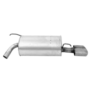 Walker Quiet Flow Rear Passenger Side Stainless Steel Oval Aluminized Exhaust Muffler And Pipe Assembly for 2004 Acura MDX - 53620