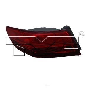 TYC Driver Side Outer Replacement Tail Light for 2014 Acura ILX - 11-6482-00