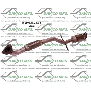 Davico Direct Fit Catalytic Converter and Pipe Assembly for 2001 Hyundai Sonata - 18072